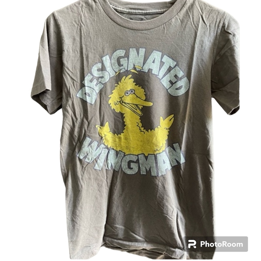 Mustache Brigade Big Bird Retro TShirt‎